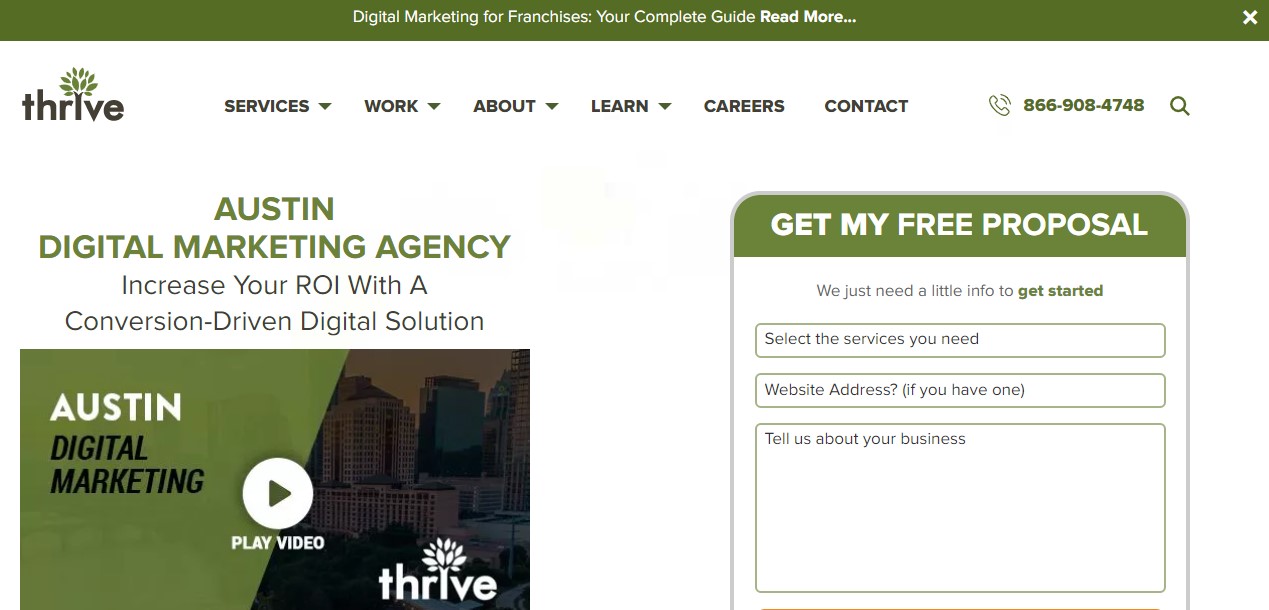 digital marketing agency location page